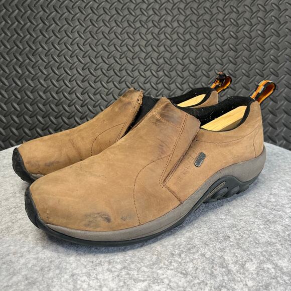 Merrell Brown Nubuck‎ Leather Jungle Moc Slip-On Shoes Mens Size 10.5 main image 5